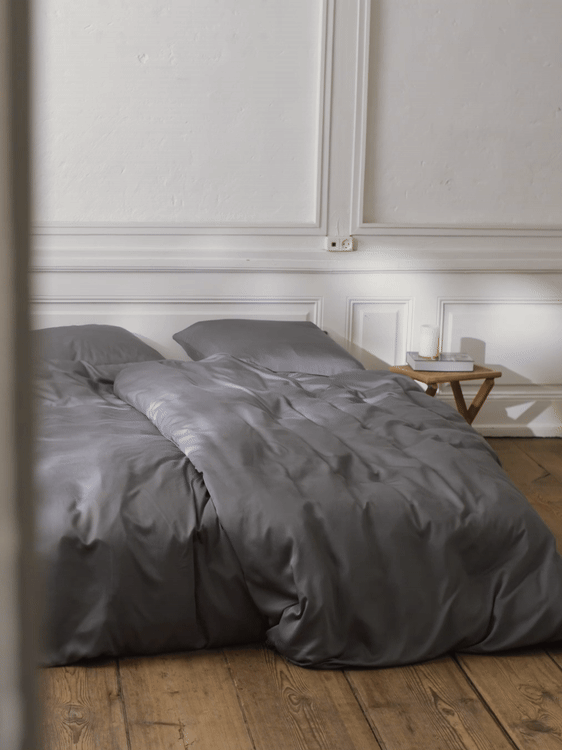 Bambussengetøj mørk grå - Nordic Weaving
