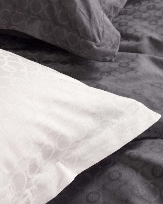 Dobbelt sengetøj egyptisk bomuld Rose Jacquard - Nordic Weaving