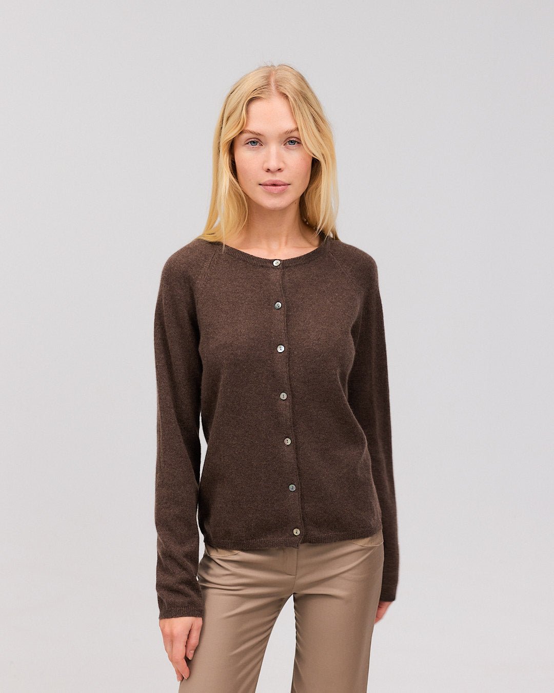 GISLA cashmere cardigan buffalo - Nordic Weaving