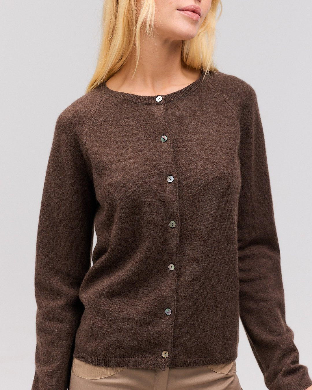 GISLA cashmere cardigan buffalo - Nordic Weaving