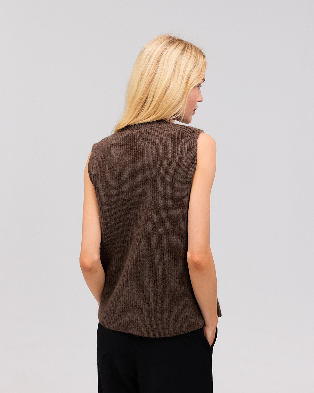THORA cashmere vest buffalo - Nordic Weaving