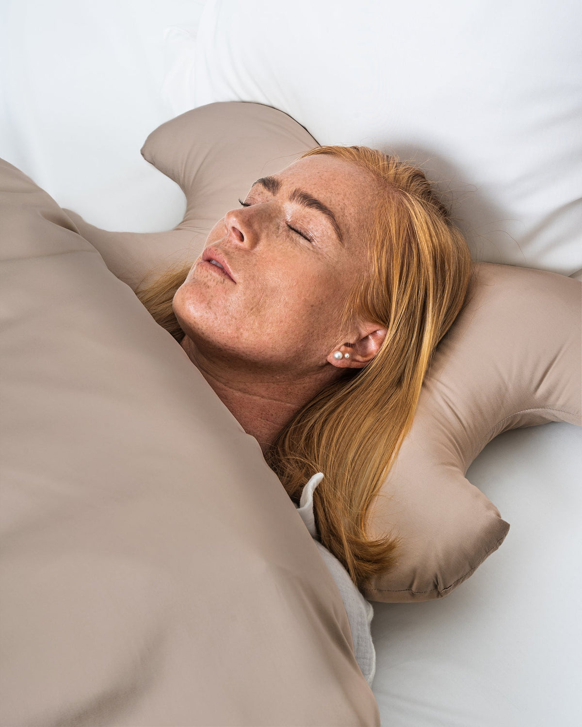 Bambuspudebetræk til Face pillow Taupe TC400 - Nordic Weaving