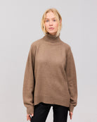 BREGDIS cashmere bluse brun - Nordic Weaving