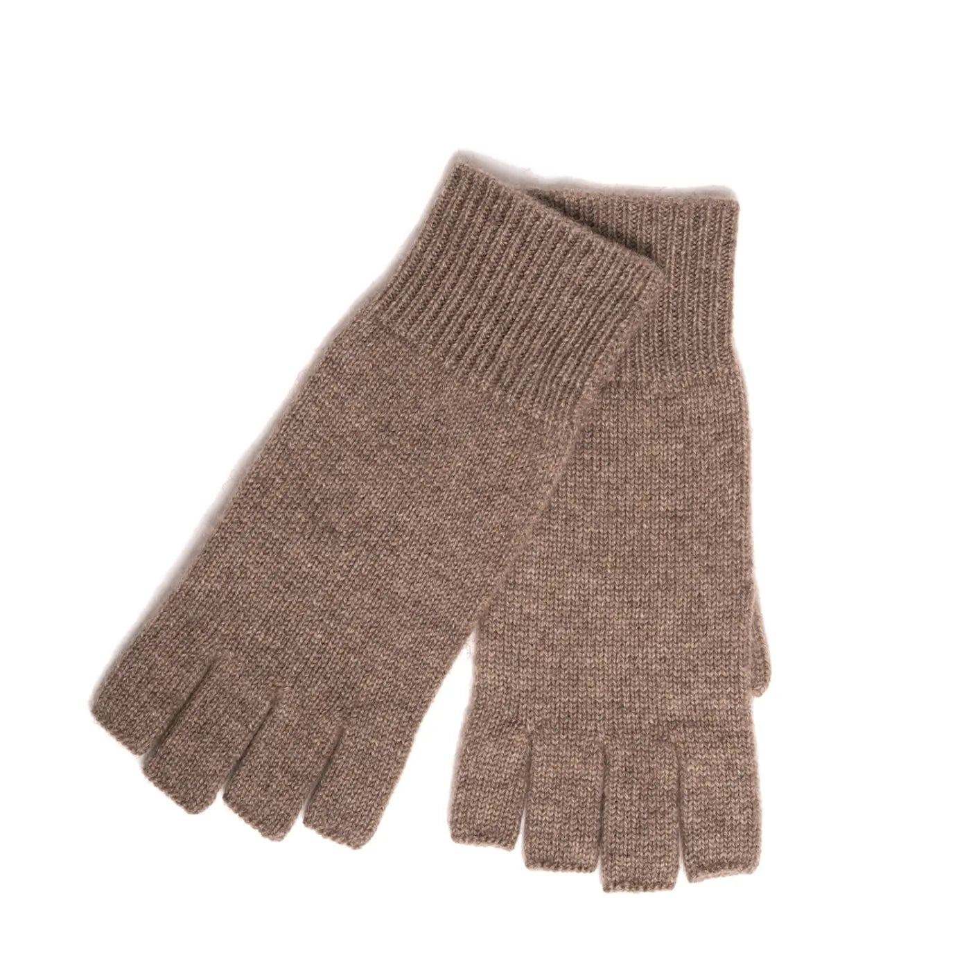 Produktbillede af Cashmere Handsker uden fingre - brun 