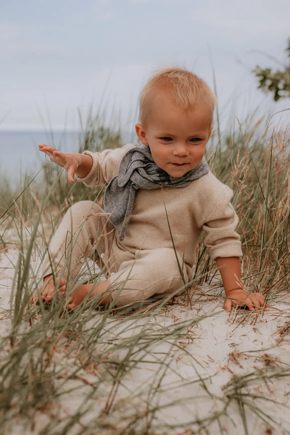 Cashmere heldragt Hector - blød cashmere til baby