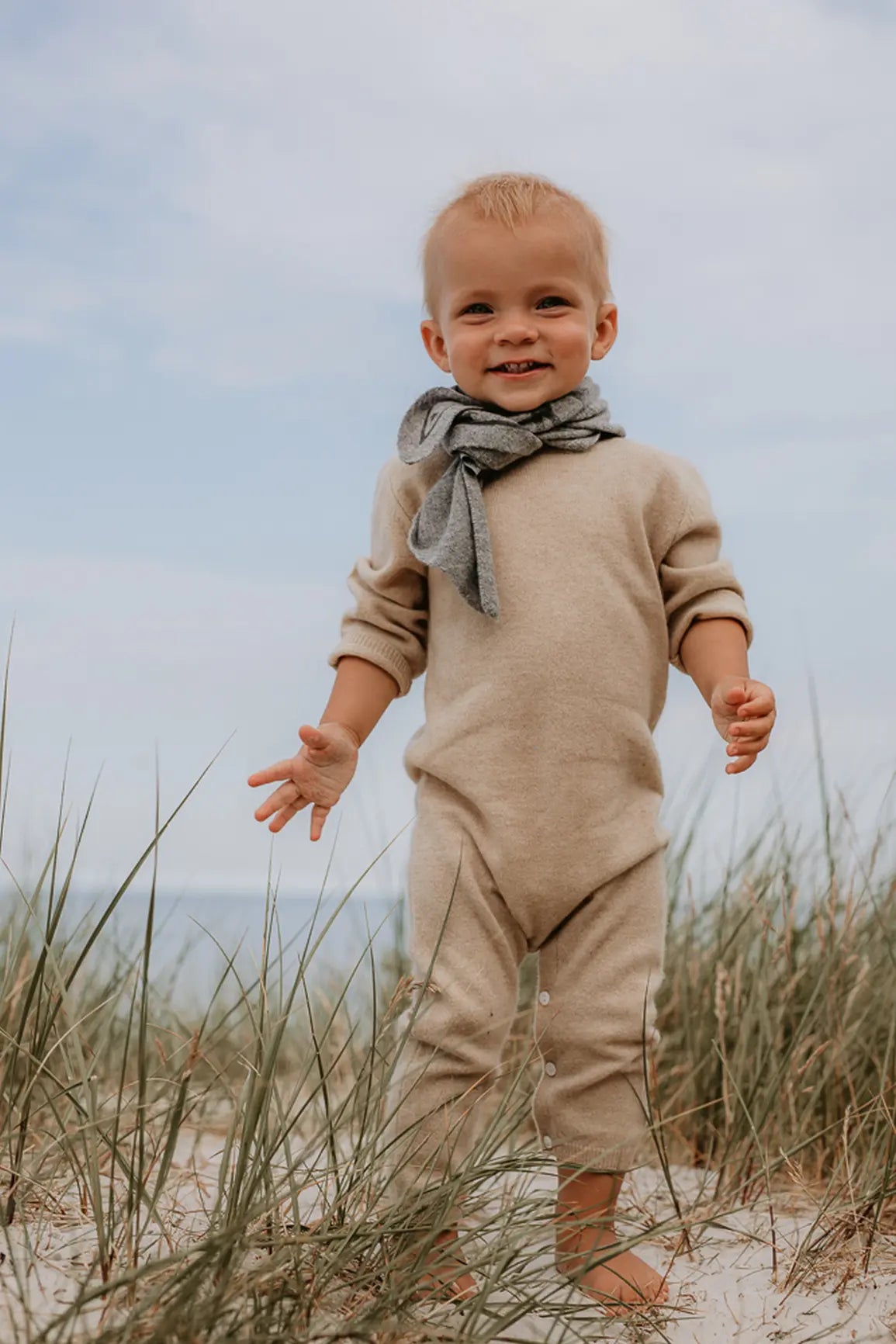 Cashmere heldragt Hector - detalje af strikken