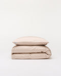 Enkelt bambussengetøj lys beige - Nordic Weaving