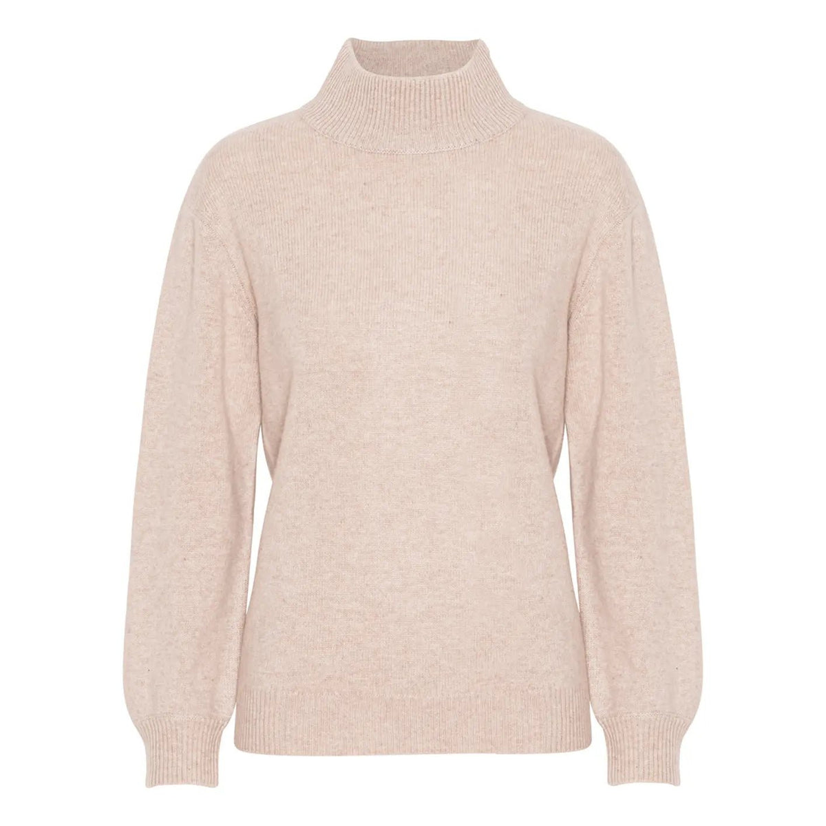 Leonora cashmere high neck Dusty Nude - Nordic Weaving