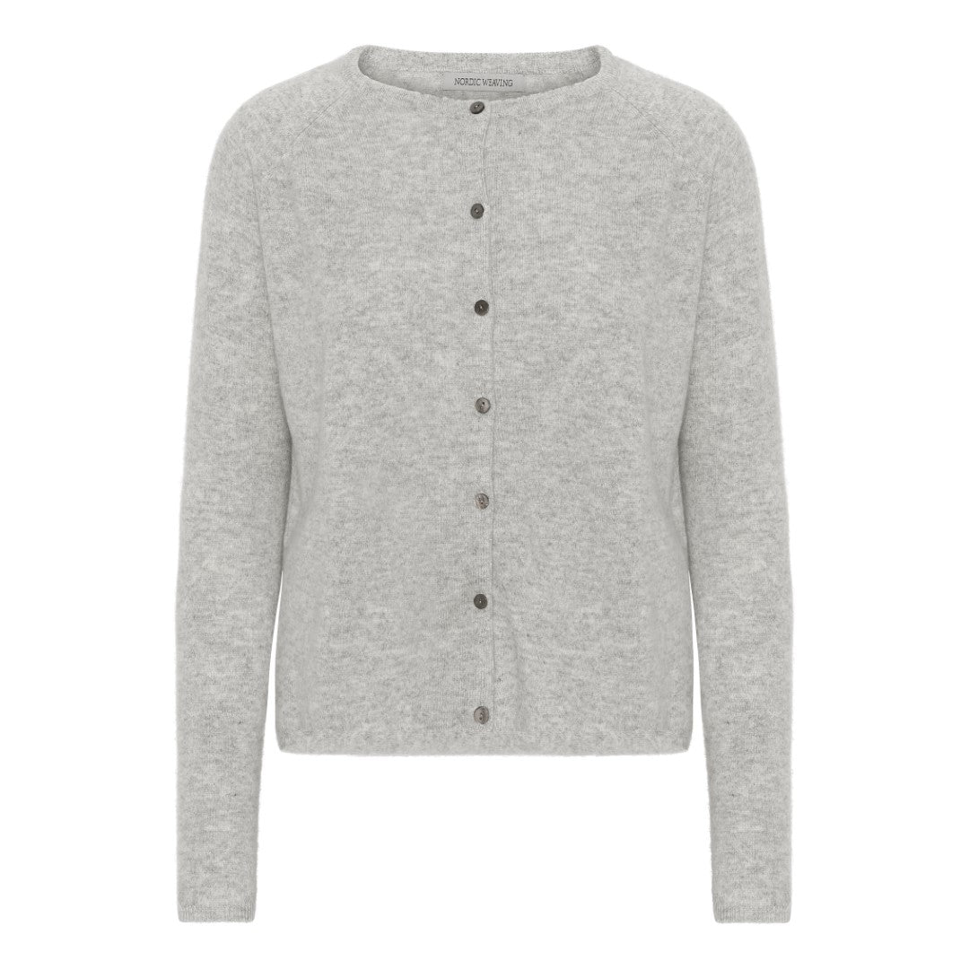 Cashmere cardigan i grå - Nordic Weaving