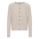 Cashmere cardigan i sand - Nordic Weaving