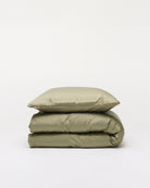 Oprydningsudsalg - Dobbelt bambussengetøj khaki - Nordic Weaving