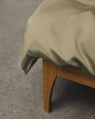 Oprydningsudsalg - Dobbelt bambussengetøj khaki - Nordic Weaving