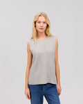 THORA cashmere vest lys grå - Nordic Weaving